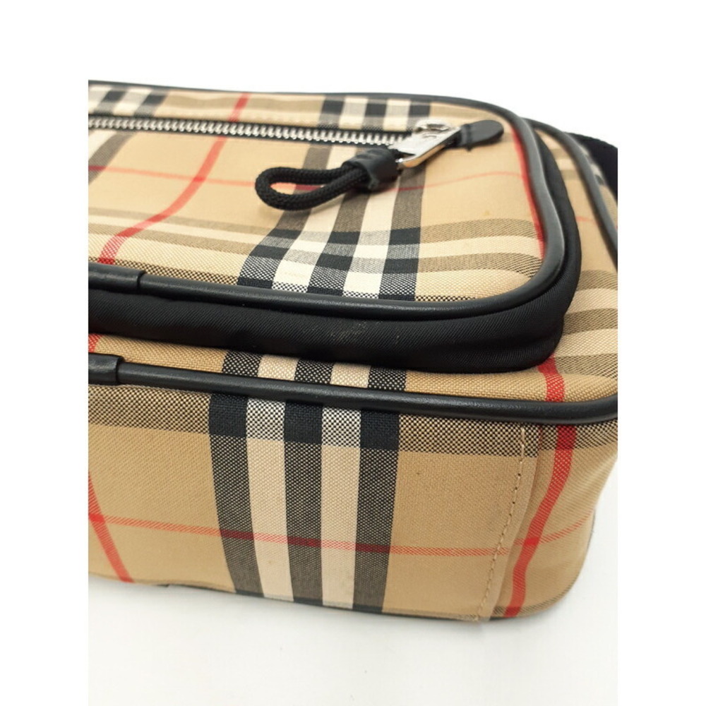Burberry Check Leather Crossbody Bag Shoulder - Picture 5 of 9